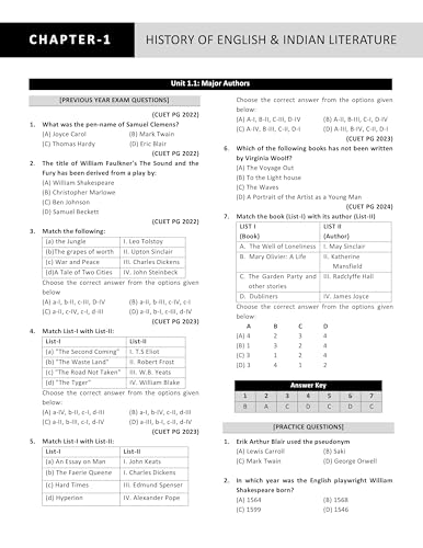 Image of CUET PG English Literature 2026 Book | Previous Year Solved Papers (2022-2025) & 5 Mock Test with Detailed Solution | Best Seller PYQ for NTA CUET PG ... | IFAS Publications (CUET PG English Book)