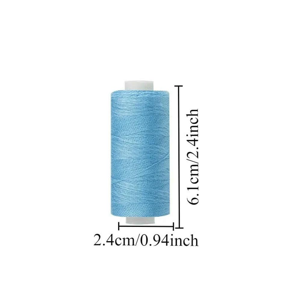 100 Colori/Set Fai da Te Macchina da Cucire Filo Piccolo Filo da Cucire a Mano 402 Filo da Cucire 400 Iarde Poliestere Multifunzionale