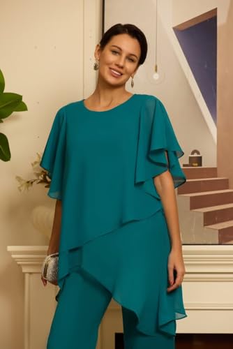 Elegant Black Plus Size Mother of the Bride Pant Suits by WIEQYO - Size 18 Plus for a Stunning Wedding Look - Image 5