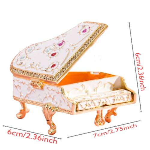 Dzrige Jewelry Box for Women, Piano Decorative Jewelry Trinket Box - image 2