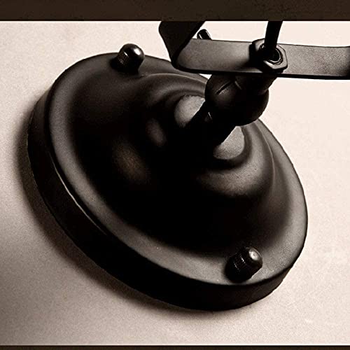 Aplique de pared vintage E27 de hierro retro para dormitorios y salones modernos 4