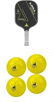 JOOLA Anna Bright Scorpeus Pickleball Paddle - Charged Surface Technology for Power & Feel - Fully Encased Carbon Fiber, Large Sweet Spot - USAPA Approved, 14mm + JOOLA Primo Tournament Indoor/Outdoor