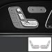 NIUHURU Car Interior Decoration Decal Accessories Bling Seat Adjustment Button Cover Compatible with Mercedes Benz GLE GLS 2020-2025 (8pcs/Set)