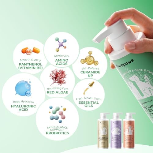 Aurapaws Probiotic Oatmeal Dog Shampoo & Conditioner with Aloe Coconut Oil - 4