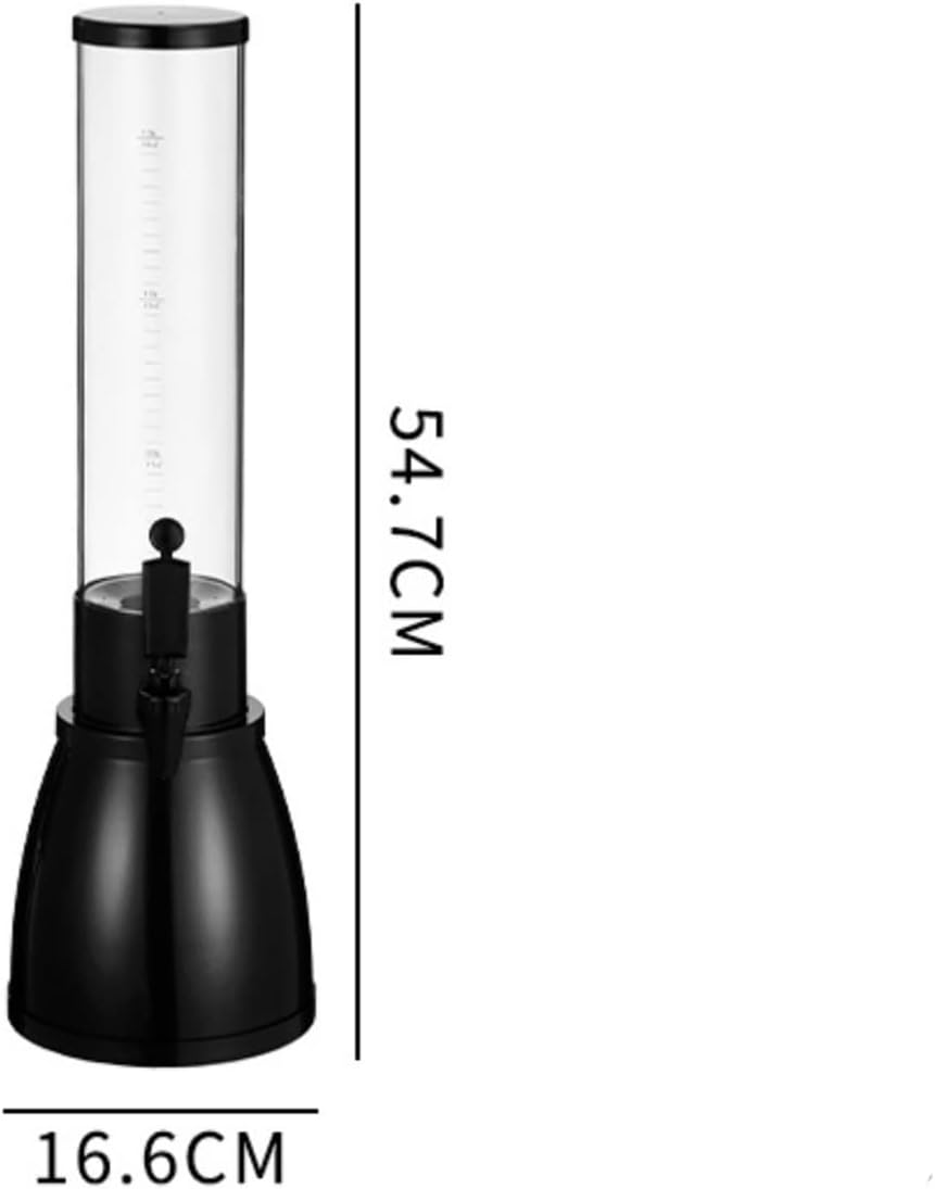 Beer Dispenser 1.5 Litre Beer Dispenser with Tap Beer Tower Dispenser Multipurpose Beverage Dispenser Commercial Beer Dispenser for Restaurants, Bars