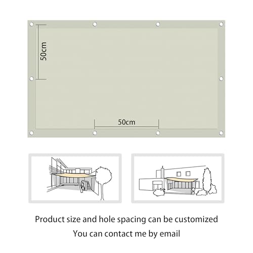 Voile d'ombrage de jardin 1.5x2.5m pour ombrager un salon de balcon en été