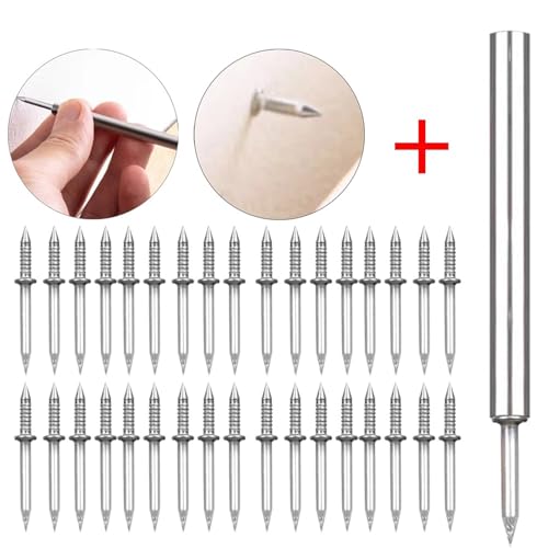 Clavos para paneles de madera sin marcas con doble cabeza, pack de 301 piezas miniatura 2