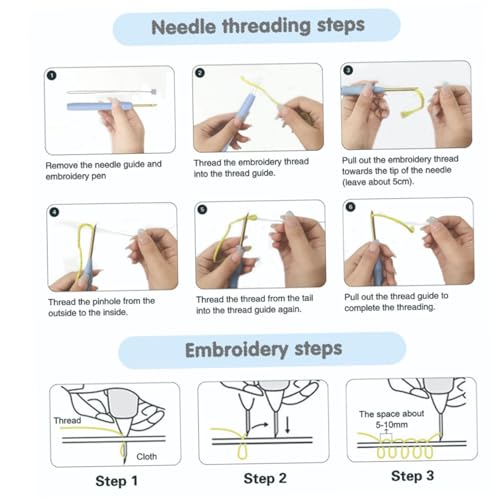 Aiguille à poinçonner kit Noël pour débuter la broderie facilement sans rater