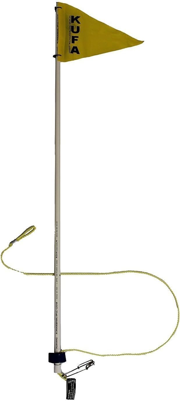 KUFA Sports 48" Flag Pole for Traps 1 Section Fishing Marker Buoys