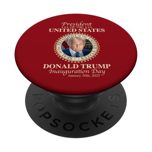Trump Inauguration 2025 Official Portrait Tee PopSockets Adhesive PopGrip