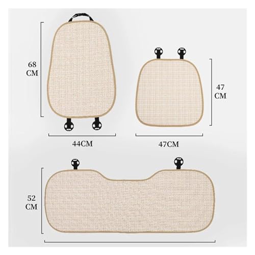 Housse de coussin de voiture de luxe beige confortable et ergonomique
