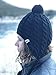 Mountain Made Black Peruvian Winter Beanie Hat for Cold Weather Outdoors