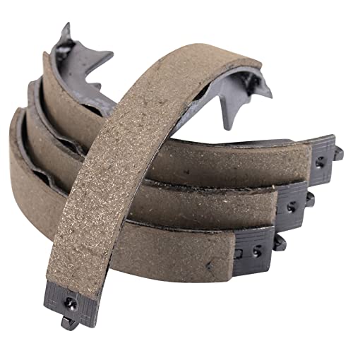 TRQ Rear Parking Brake Shoe Set Compatible with 2009 Volvo S60 1999-2009 S80 2003-2005 XC70 2003-2014 XC90