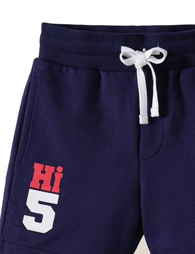 Image of Amazon Brand - Symbol Boys Cotton Rich Stretchable Knit Terry Shorts | Age 2-14 Years