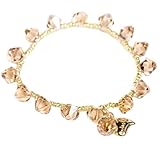 Mini Herz und Strass Charm befestigt