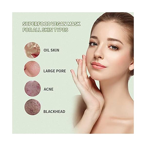 ANAIRUI-Avocado-Green-Tea-Mud-Mask-Superfood-Clay-Mask-Hydrating-Moisturizing-Deep-Pore-Cleansing-Blackhead-Remover-Acne-Detox-Spa-Facial-Mask-120g-423-oz ANAI RUI Green Tea Face Mask with Avocado, Clay Facial Mask for Acne, Detox, Face Cleansing Mask, Hydrating, Nourishing, Soothing, 120g/4.23 oz