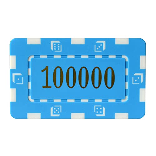 Lqian Poker Chip Set Poker Chips Square Poker Chips With Gilding Denomination 32G Iron/Abs Poker Chips Entertainment Chip Insert Metal 25 Pcs/Lot (Color : 1000 Black) #TOP5