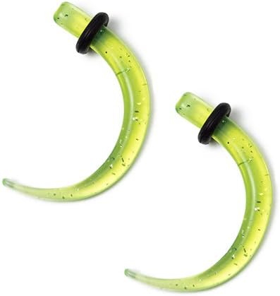 Pair of 6ga Neon Glitter Tapers Strechers - 4 Colors to Choose from