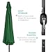 Best Choice Products 10ft Solar Polyester LED Lighted Patio Umbrella w/Tilt Adjustment and UV-Resistant Fabric - Green