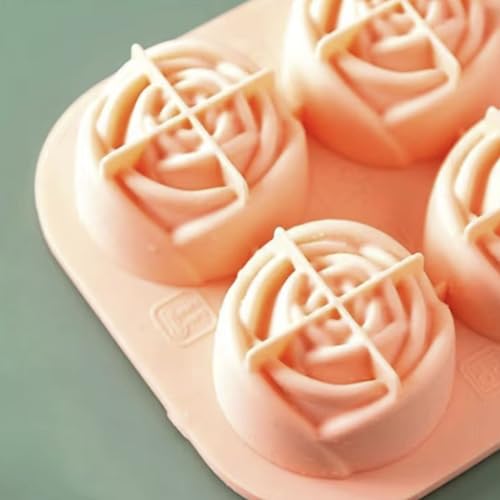 Moldes para hielos de silicona con forma de rosa, 2 piezas miniatura 7