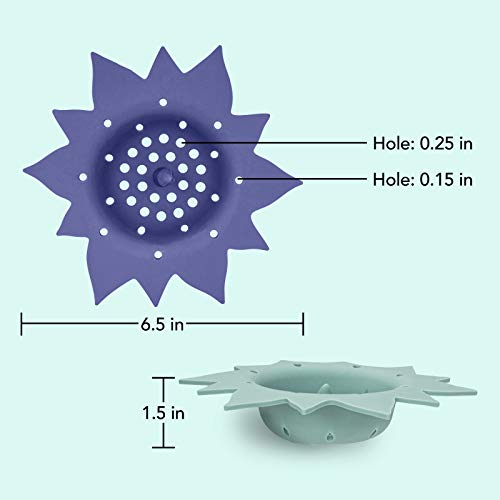 image for Cook with Color Set of 2 Sink Strainers, Flexible Silicone Good Grip K