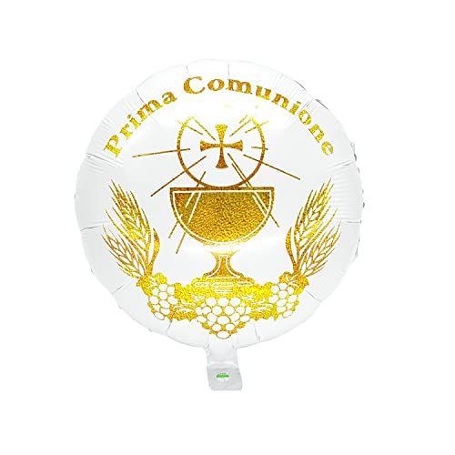 ZENZERO® - PALLONCINO per FESTA Prima Comunione - In Mylar o in lattice - per Elio o Aria - disponibili OFFERTE singole o in Set. Prodotto Selezionato: (Calice in Mylar Classic 1pz)