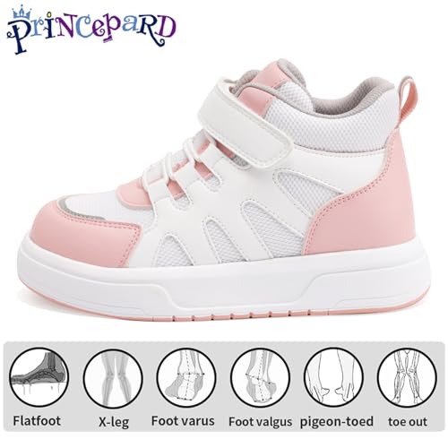 Orthopedic Shoes Kids with Ankle and Arch Support,Fashion Mesh Breathable Thick Sole Sneakers2