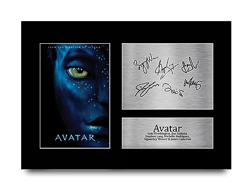 HWC Trading A4 Avatar Los Regalos Imprimieron La Imagen Firmada Del Autógrafo Para Los Fans De La Memorabilia De La Película   A4