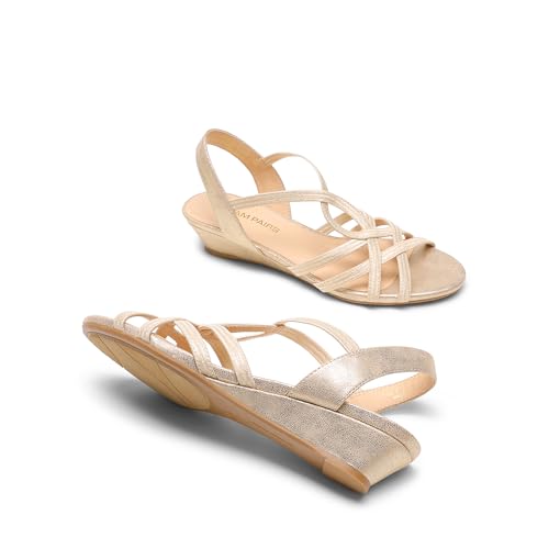 Image of DREAM PAIRS Women's Low Heel Wedge Sandals