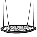 ZENY 48 Inch Spider Web Tree Swing for Kids Adults Round Swing Platform for Backyard, Playground, with Tree Straps and Adjustable Hanging Ropes