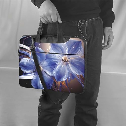 Maletín para portátil KHiry con diseño abstracto azul miniatura 6