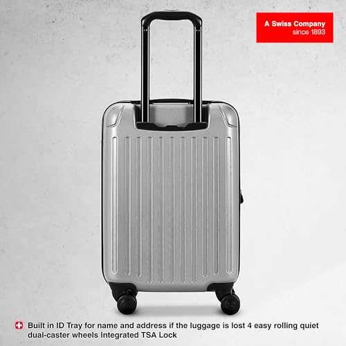 WENGER, Flyn Hardside Luggage, Polycarbonate/ABS Blend, Trolley Suitcase, Swiss Designed