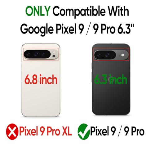 Coque pour Google Pixel 9 antichoc rouge avec 2 protecteurs d'écran - 2