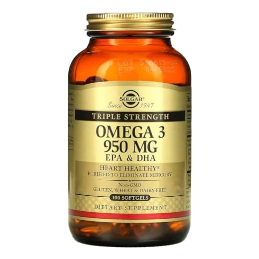 Solgar Omega 3 Triple concentración, Apoyo al Cuidado del Corazón, Aceite de Pescado Concentrado de Aguas Frías que aporta EPA y DHA, 100 Cápsulas