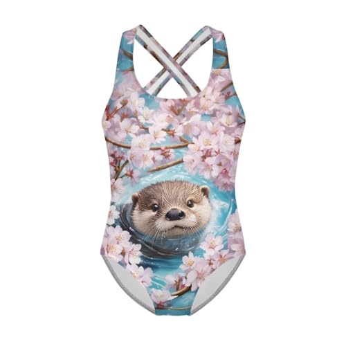 Image of Girls One-Piece Swimsuit for Swimming Lessons Beach Volleyball Pool Party Outdoor Training Quick Dry