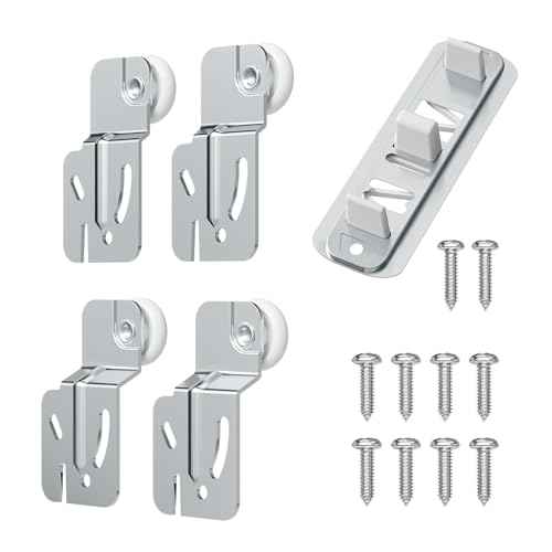 CCJH Closet Door Rollers, Top‑Hung Sliding Wardrobe Door Wheels Replacement