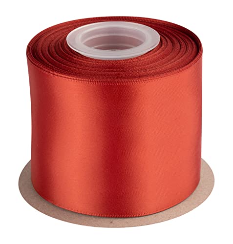 Double Faced Satin Ribbon, 75mm X 22M, Solid Polyester Craft Ribbon, Perfect for Gift Wrapping Crafts