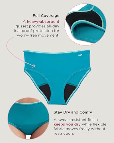 saalt Teen Brief Period Underwear - Leakproof Menstrual Underwear for Teen Girls - Full-Coverage Comfort4