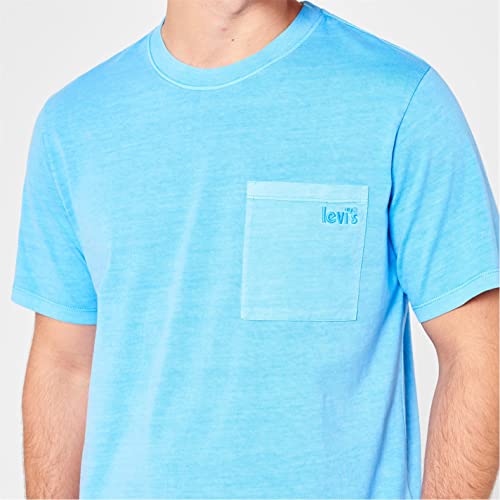 Levi's Herren Ss Pocket Tee Relaxed Fit T-Shirt All Aboard (Blau) S – Ansicht 5