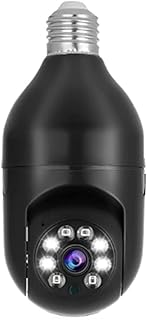 Cámara IP con Bombilla E27, 1080P, Inalámbrica, A Color, Visión, Seguimiento Automático de Personas, Videovigilancia de Seguridad, Cámaras PTZ