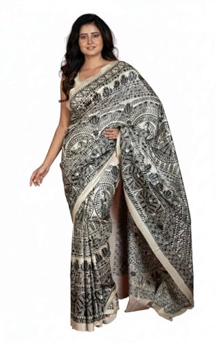 Bengal looms India Weaves of Elegance tussar silk saree in tussar silk – image 1