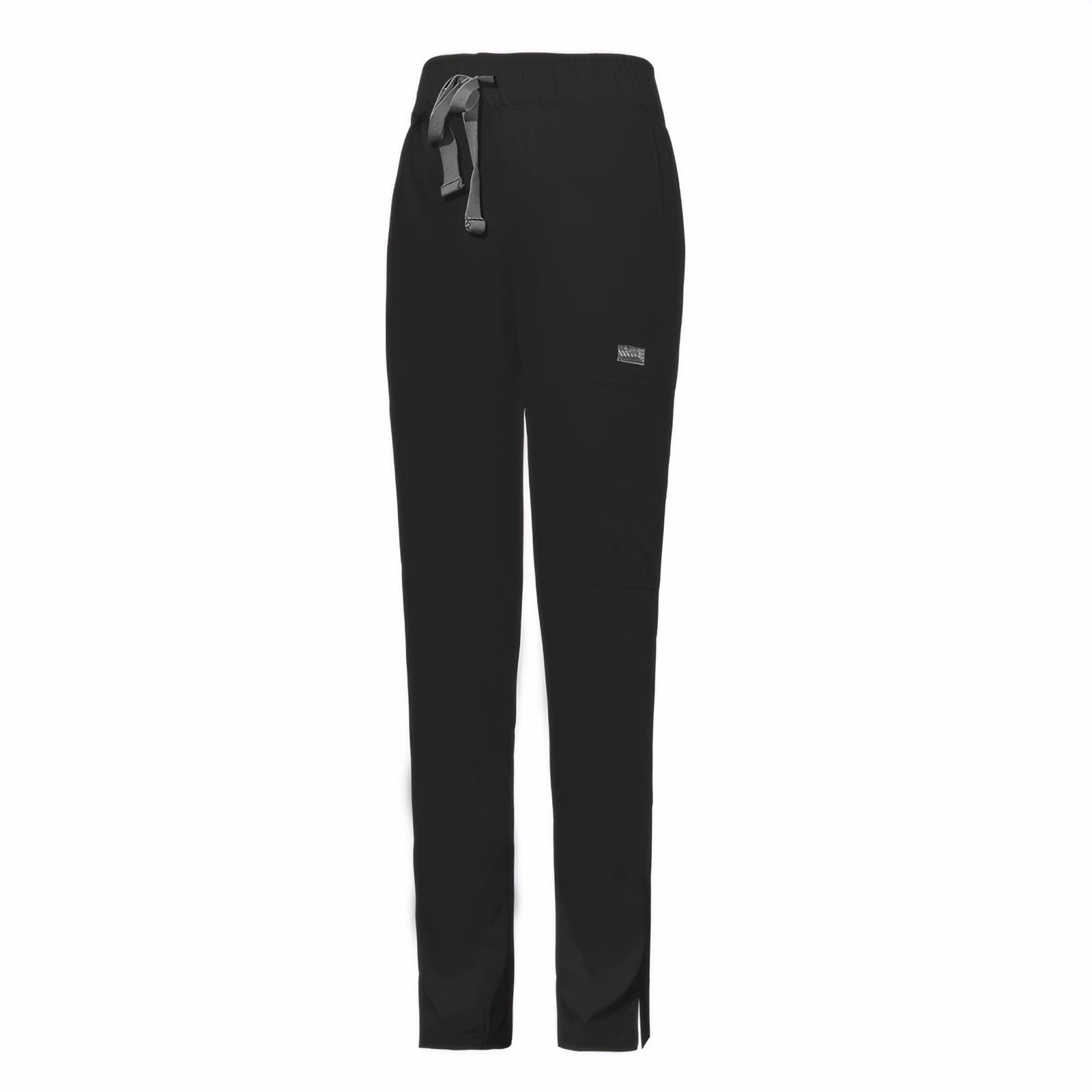 Pantalones de Enfermería Cintura Elástica con Cordón 5 Bolsillos Tejido Transpirable Poliéster DK74