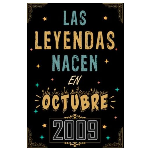 CUADERNO, LAS LEYENDAS NACEN EN OCTUBRE 2009: Regalo de 13 cumpleaños para mujeres y hombres, ideas de 13 cumpleaños... un cumpleaños... divertido, ... regalo de 13 cumpleaños para él/ella.