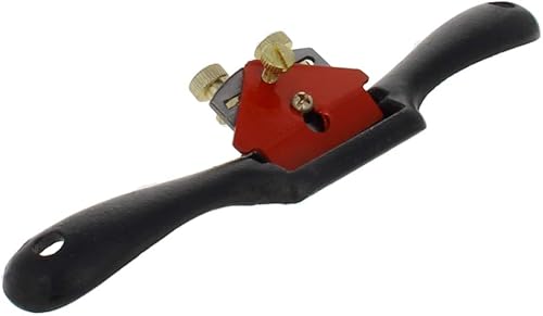 Heyiarbeit Herramienta de carpintería Ajustable Tuerca Radios Afeitado Spokeshave Plane Rojo, Negro