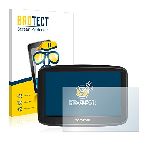 BROTECT (2 Stück Schutzfolie für TomTom Start 52 Bildschirmschutz Folie Made in Germany, Ultra-Klar
