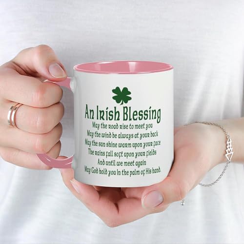 Taza de cerámica CafePress Irish Blessing 11 oz miniatura 5