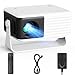 YOTON Mini Beamer Klein [180° Drehung & Auto Keystone] Projektor 1080P Unterstützt 15000L, 50% Zoom Tragbarer Beamer für Heimkino Schlafzimmer Kompatibel mit HDMI/USB/Handy/PS5/TV Stick, Schwarz