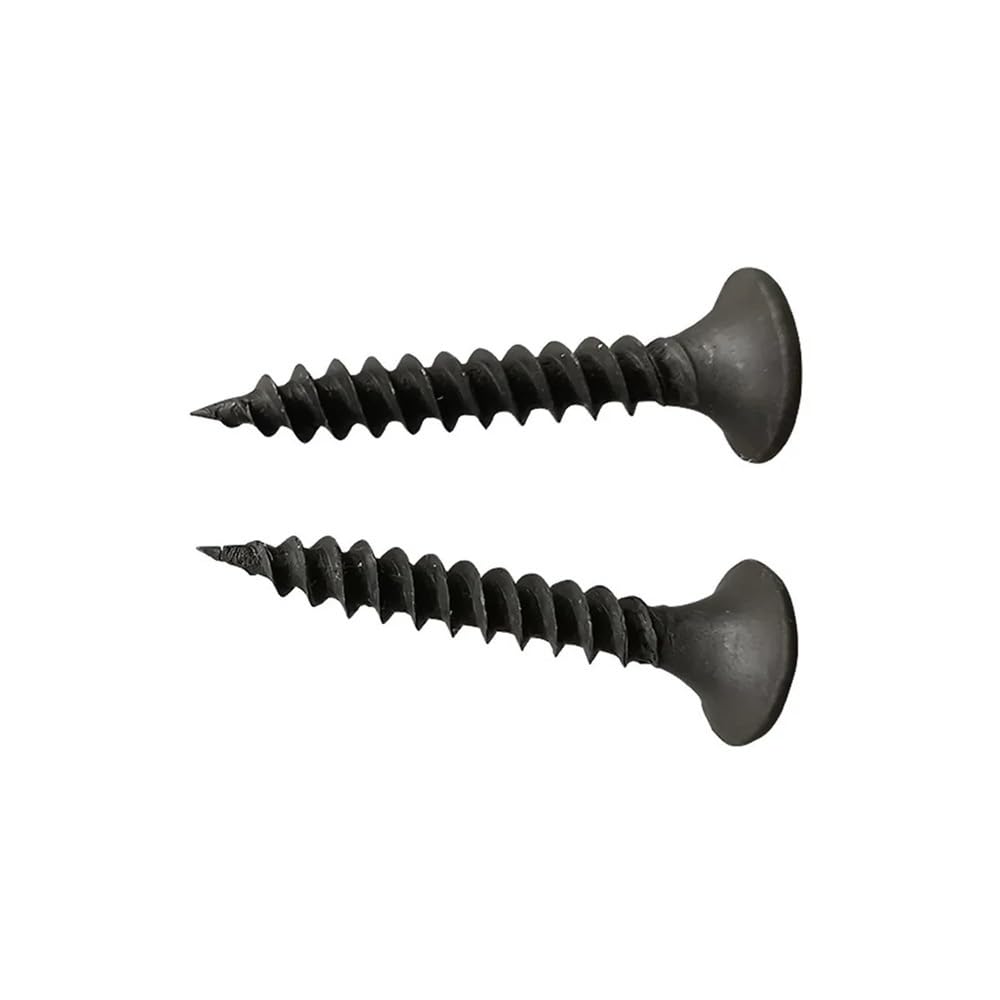 TSIOHKBS 50pcs M3.5 Reinforced KA Phillips Countersunk Head Self Tapping Screw Galvanized Cross Flat Head Wood Screw Drywall Nail (50mm)