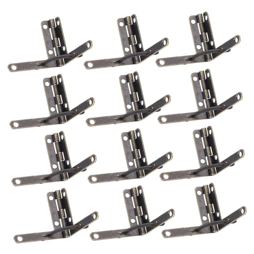 YARDWE 32個 航空機型メタルヒンジ 耐久性重視 小型木箱用ジュエリーボックス家具アクセサリー 開閉滑らかで長持ち