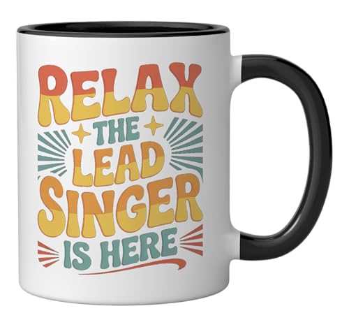 Taza de Cerámica Relax The Lead Singer Is Here miniatura 2